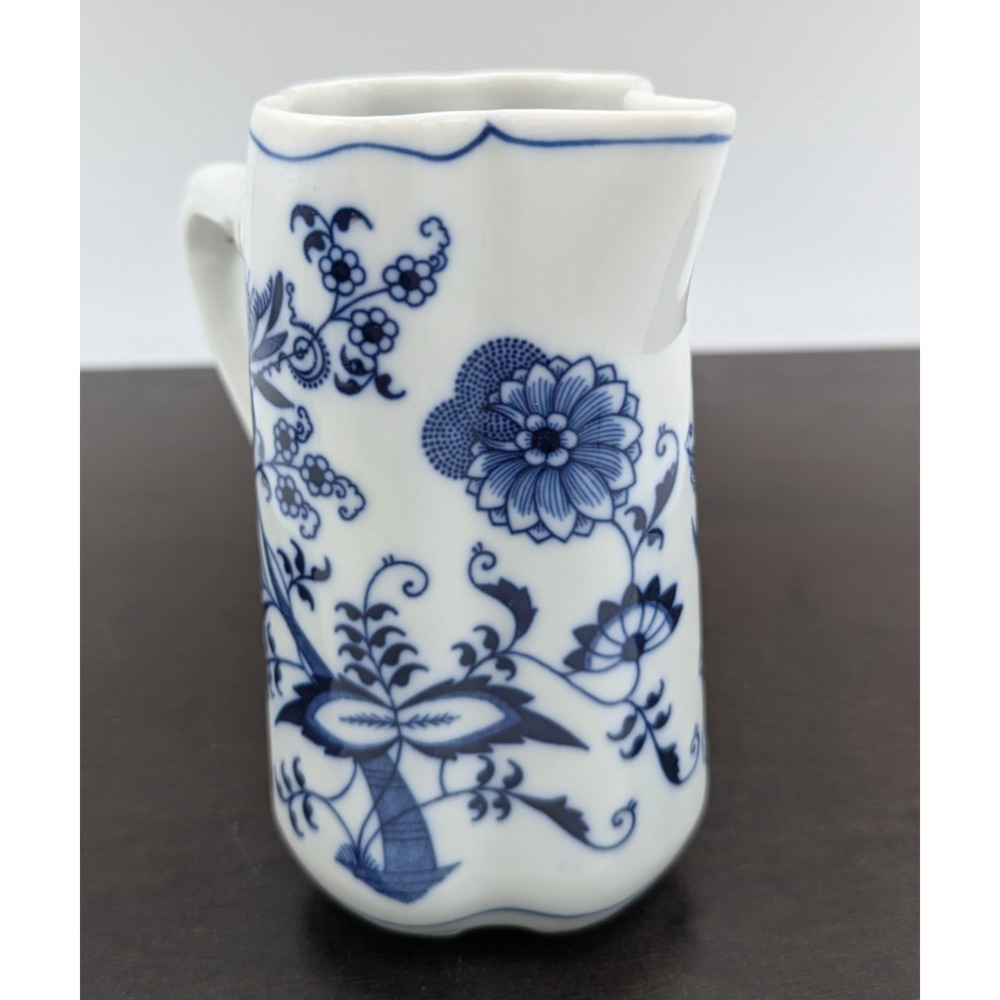 Vintage Blue Danube Blue Onion Jug Pitcher 5.5" Ribbon Banner Mark - Picture 5 of 11